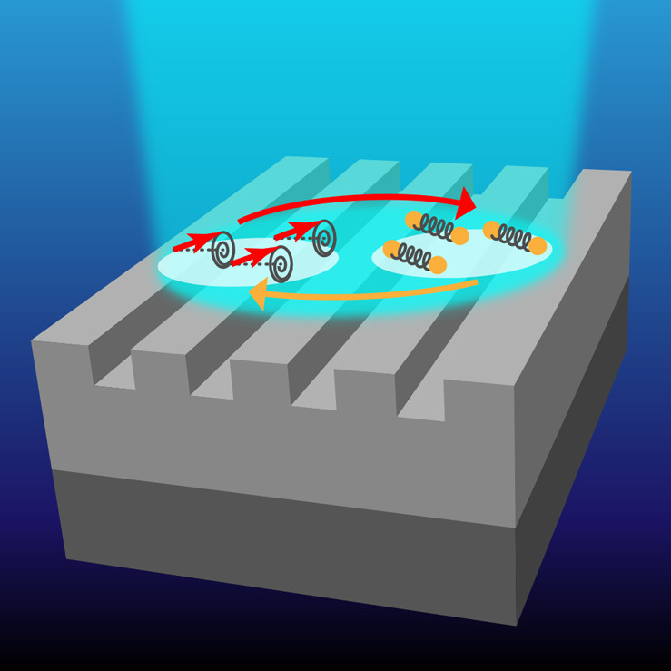 Illustration of a nanopatterned magnetic structure
