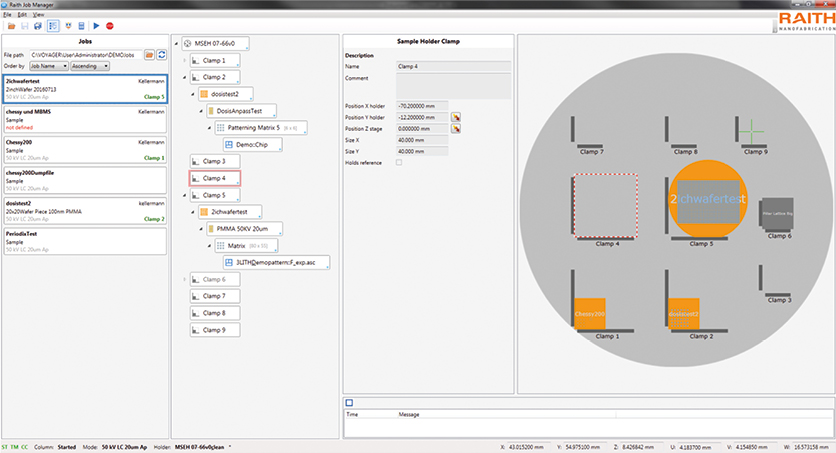 Screenshot of ErgoFlow software