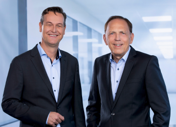 Dr. Michael Steigerwald and Dr. Ralf Jede - new and old CEO of RAITH